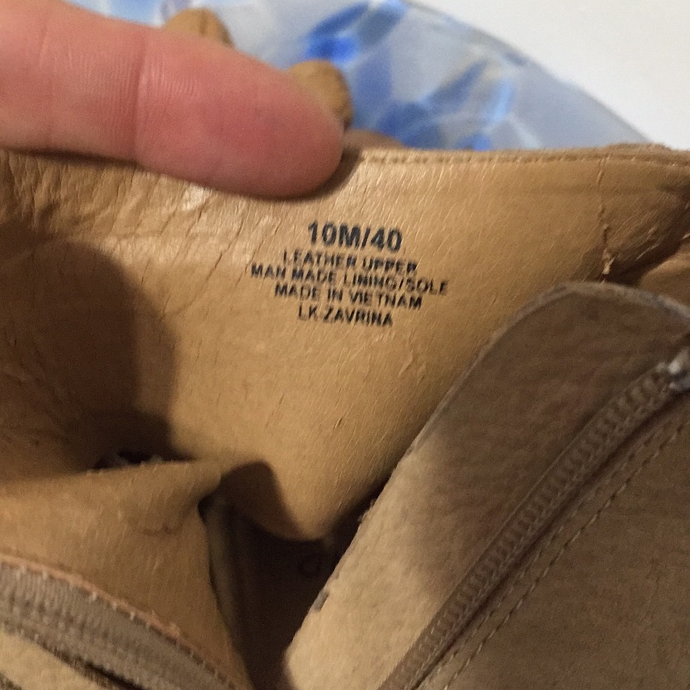 LuckyBrand LK-Zavrina tanleather side zip booties - Picture 5 of 8
